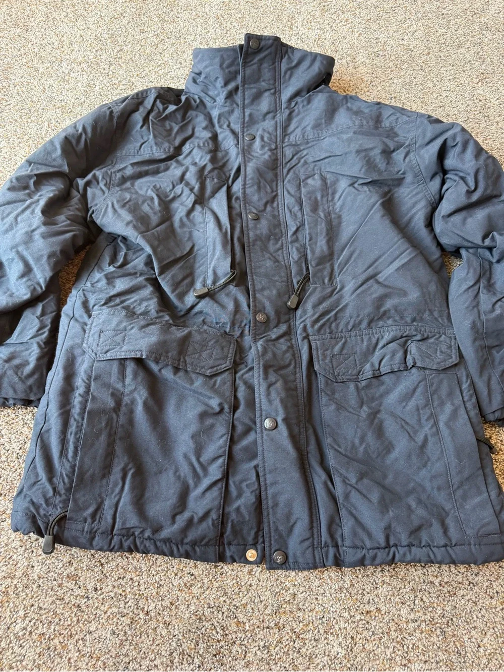 Vintage REI Men's Small Navy Blue Multi Pocket Outdoor Field Hiking Jacket